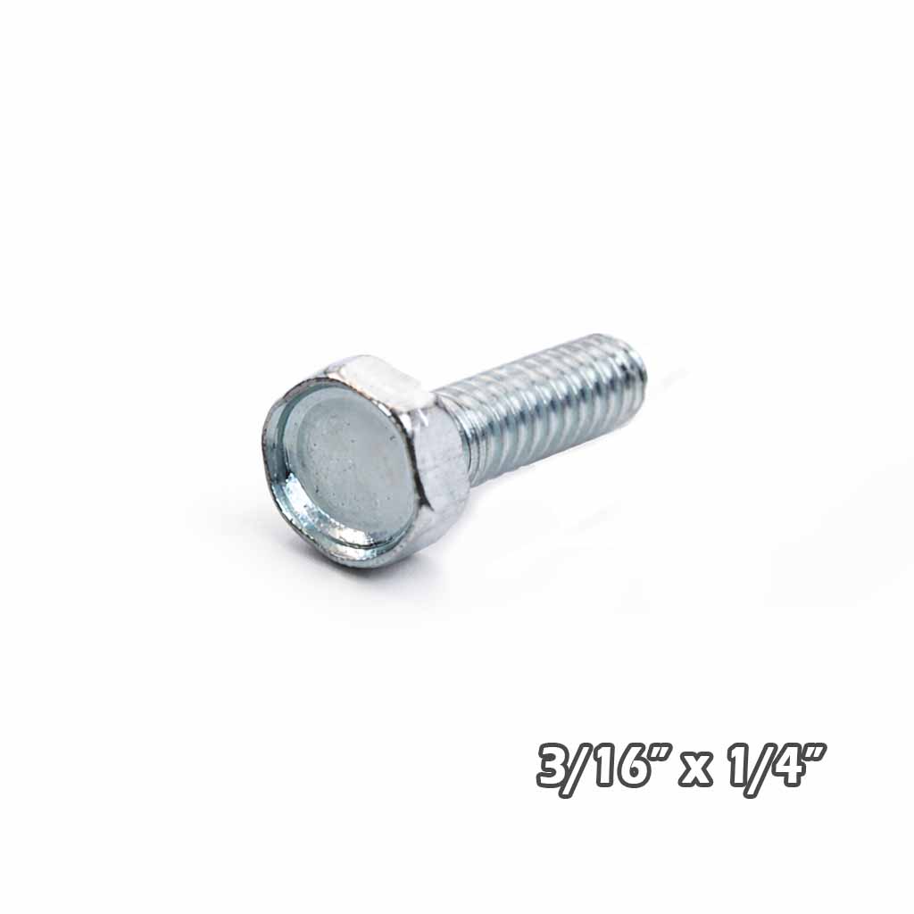 Torn c/hexag Zinc 3/16 x 1/4