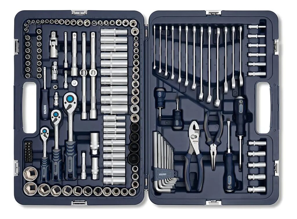 Juego Mechaniker 160pz 1/4-3/8-1/2 Bremen 8010